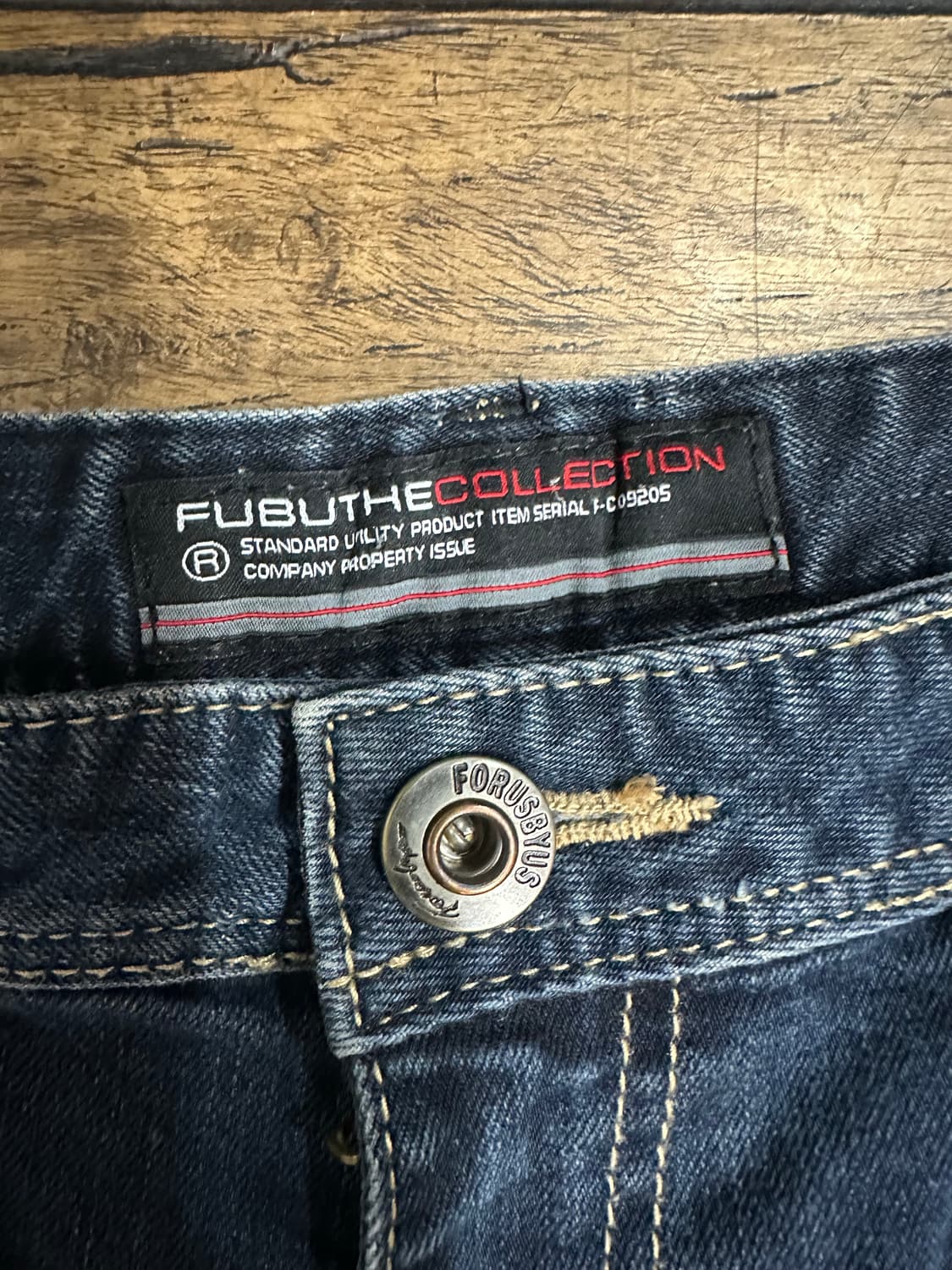푸부 FUBU 컬렉션 Y2K 힙합 데님 팬츠 진청 36사이즈 상품이미지8