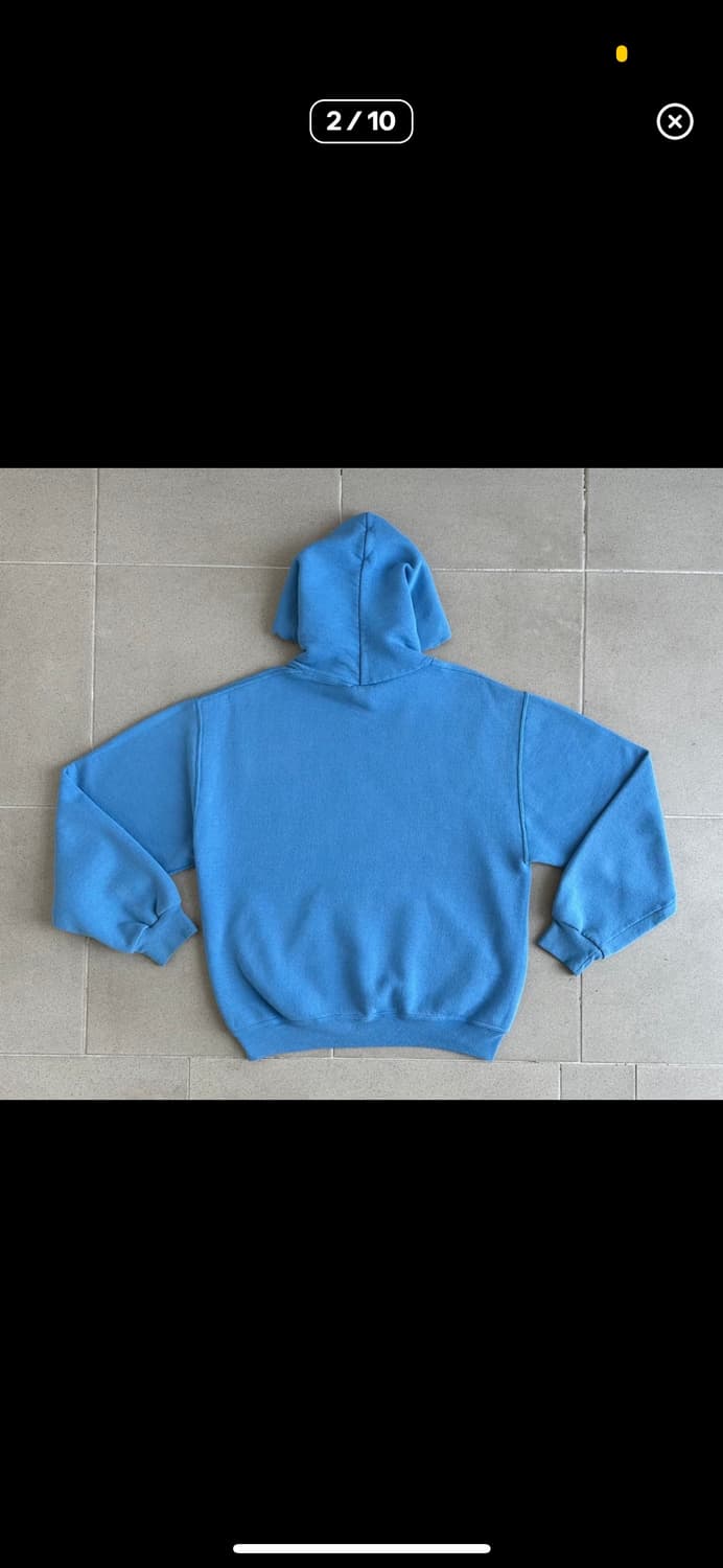 90s 빈티지 러셀 후드 베이비 블루 M 상품이미지2