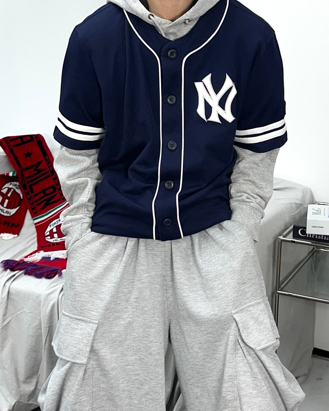 MLB 뉴욕 양키스 반팔 져지 XL 상품이미지1