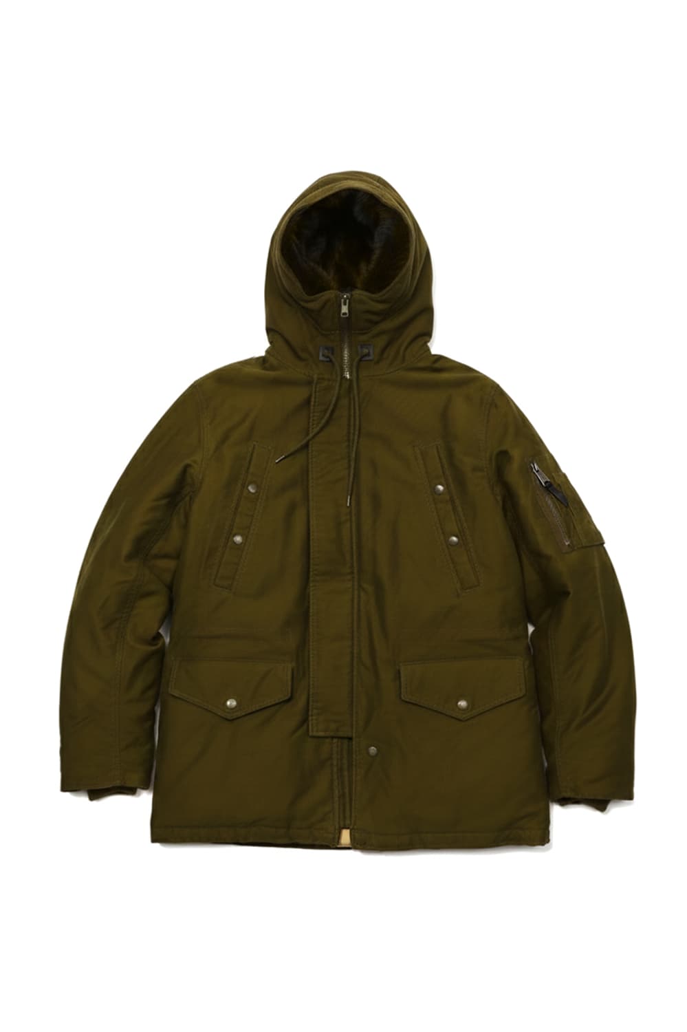 SCHOTT 쇼트 야상 패딩 점퍼 size M 상품이미지1