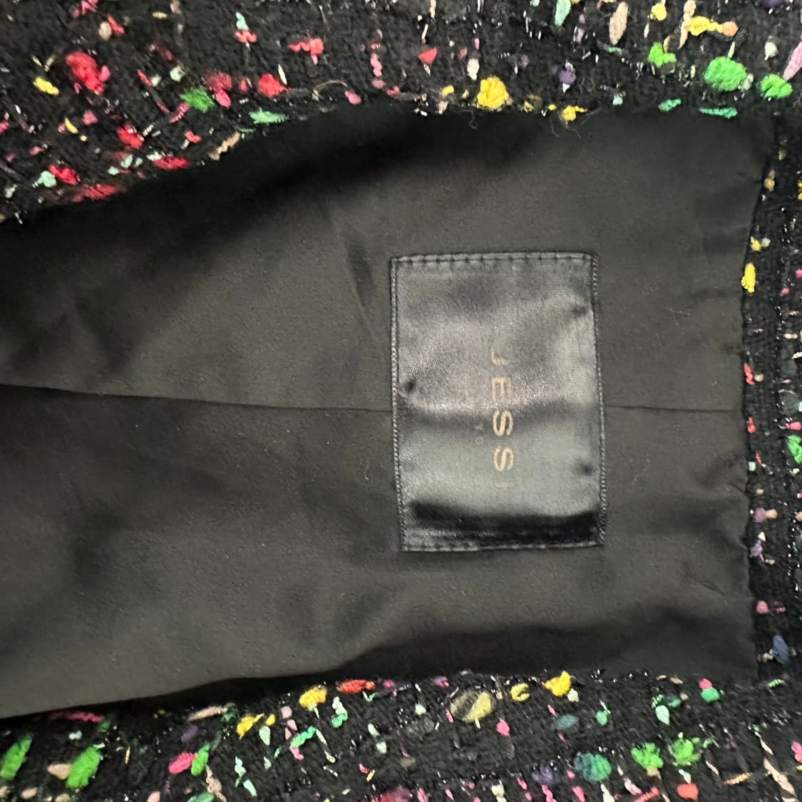 제시뉴욕 트위드 프린지 블랙 자켓 상품이미지3