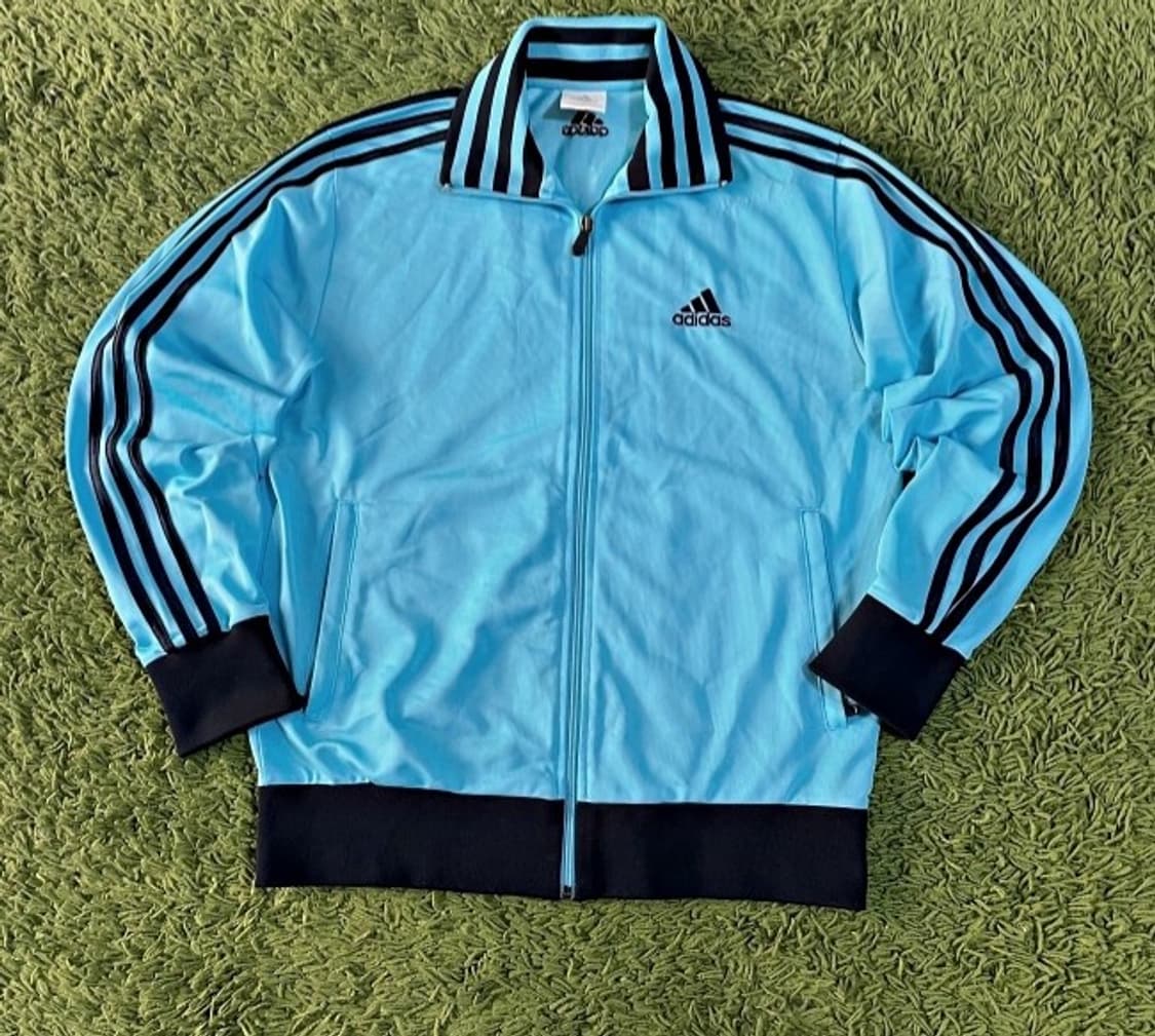 아디다스 스카이블루 블랙 트랙탑 져지집업 95/M 상품이미지1