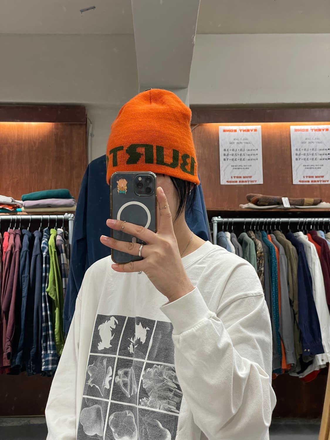 빈티지 리버시블 포인트 비니 상품이미지4