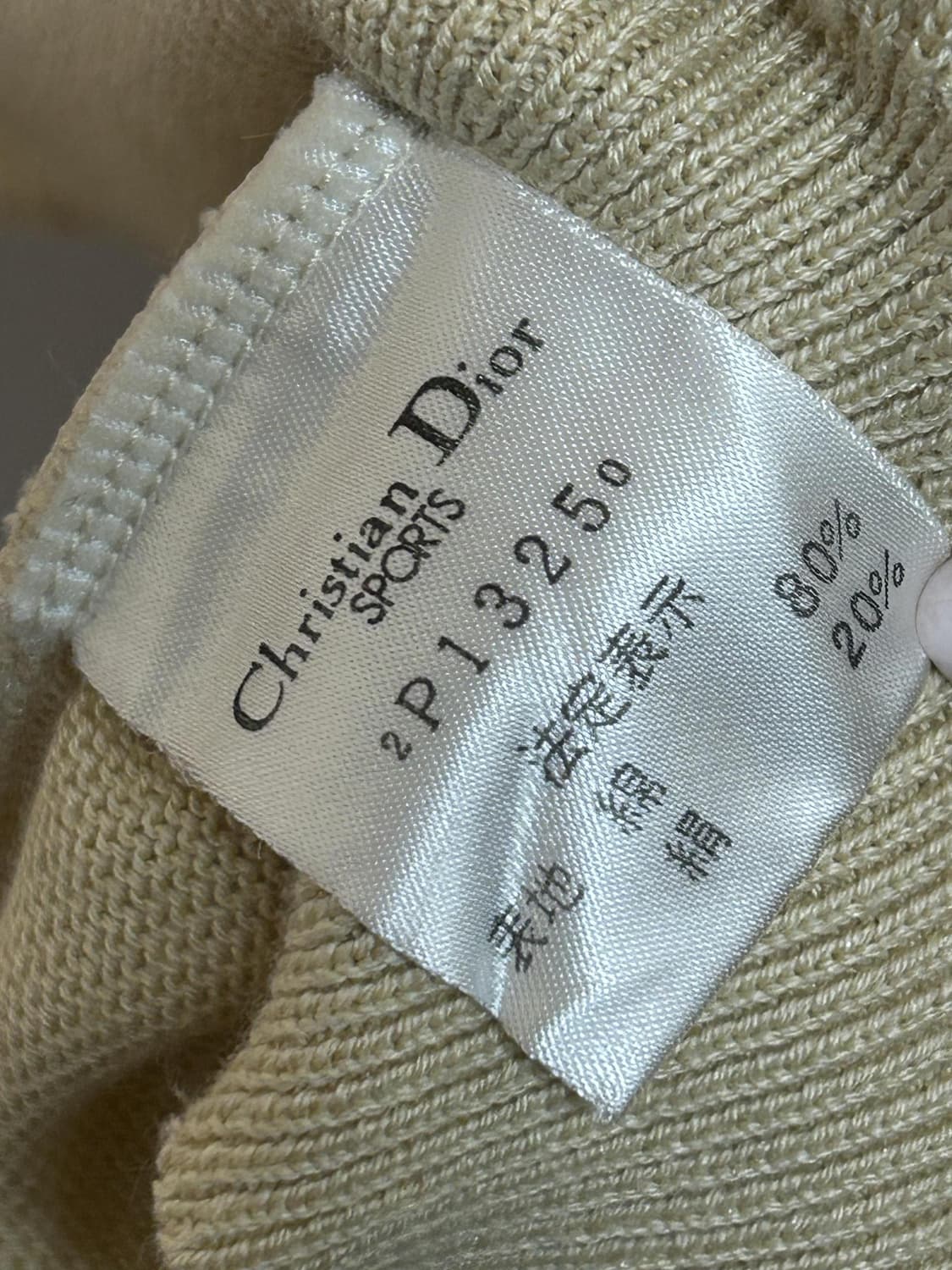 디올 스포츠 펀칭 니트 반팔 탑 상품이미지7