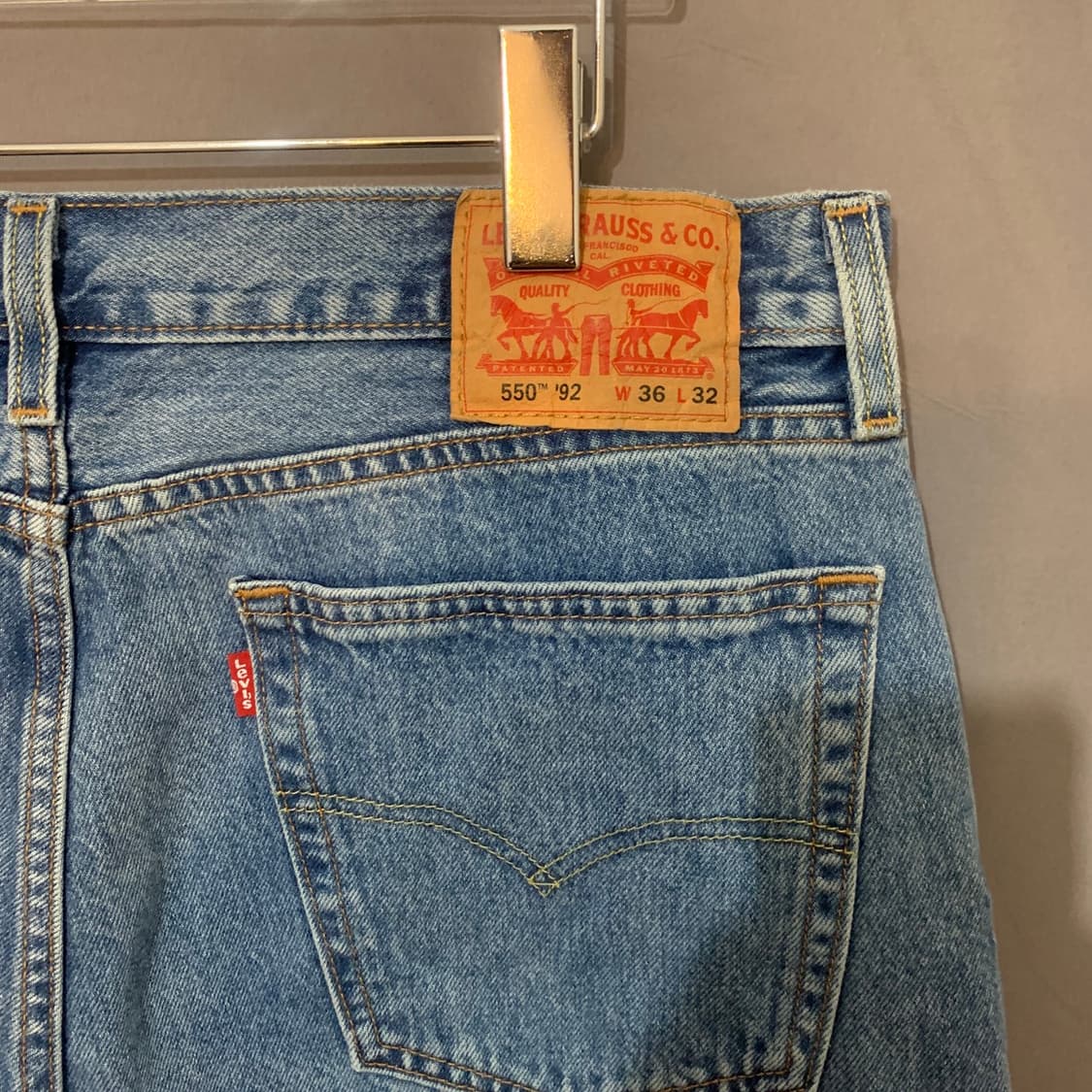36인치 리바이스 550TM 빅사이즈 워싱 데님 청바지 상품이미지3