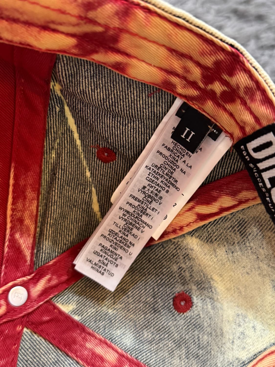 디젤 C세이몬 볼캡 초판 2사이즈 상품이미지4