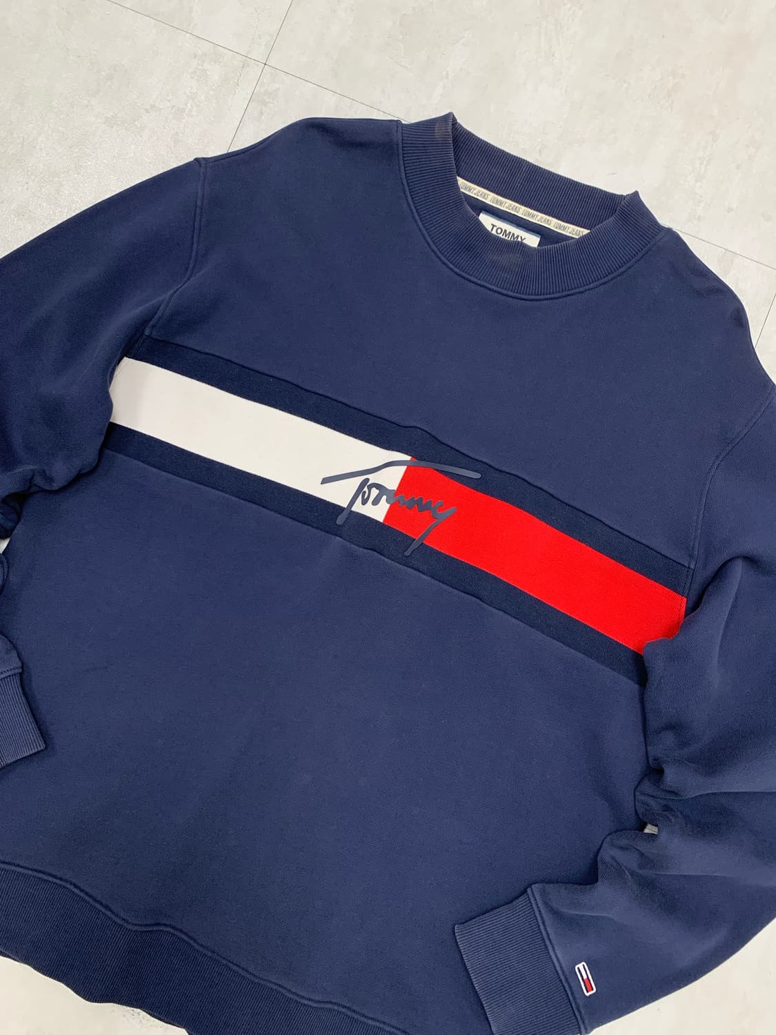 타미 진스 네이비 맨투맨 #622 상품이미지2