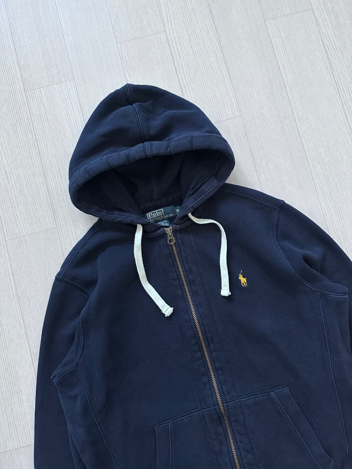 폴로 랄프로렌 포니로고 네이비 써멀 헤비 후드집업 상품이미지6