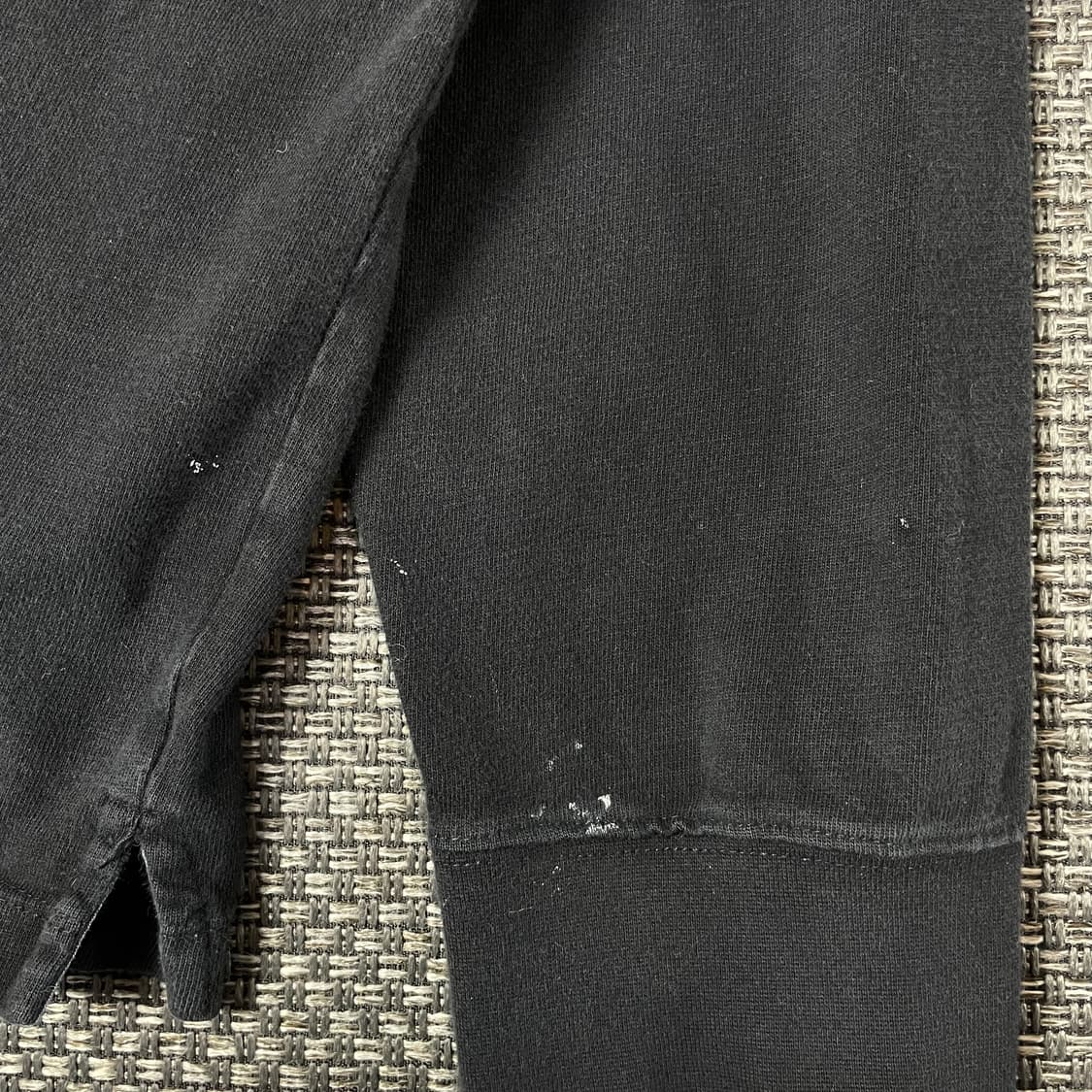 DENVER HAYES 블랙 pk 카라 단가라 긴팔 티셔츠 2XL 상품이미지7