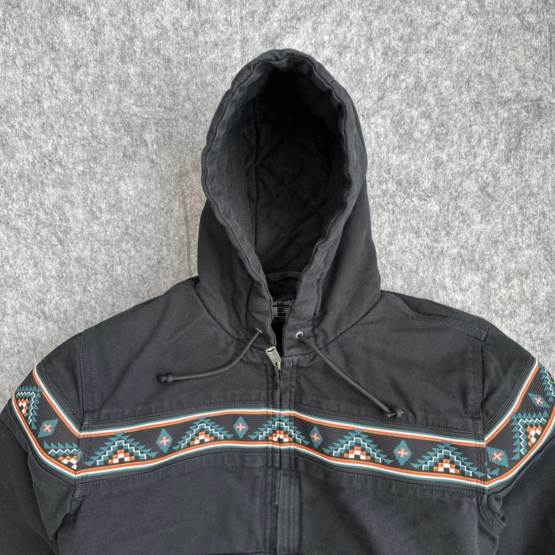 S 칼하트 블랙 몬타나 루즈핏 아즈텍 덕 액티브 자켓  상품이미지2