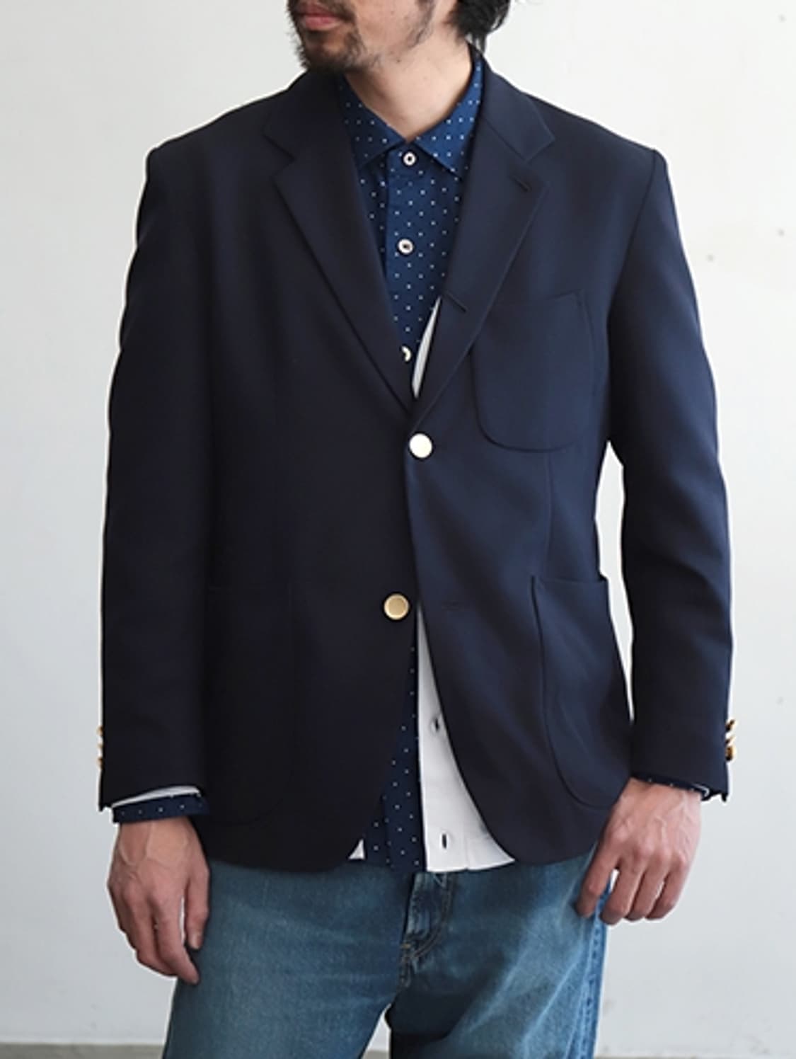 옴니갓(Omnigod) 울 서지 블레이저 4사이즈 상품이미지1