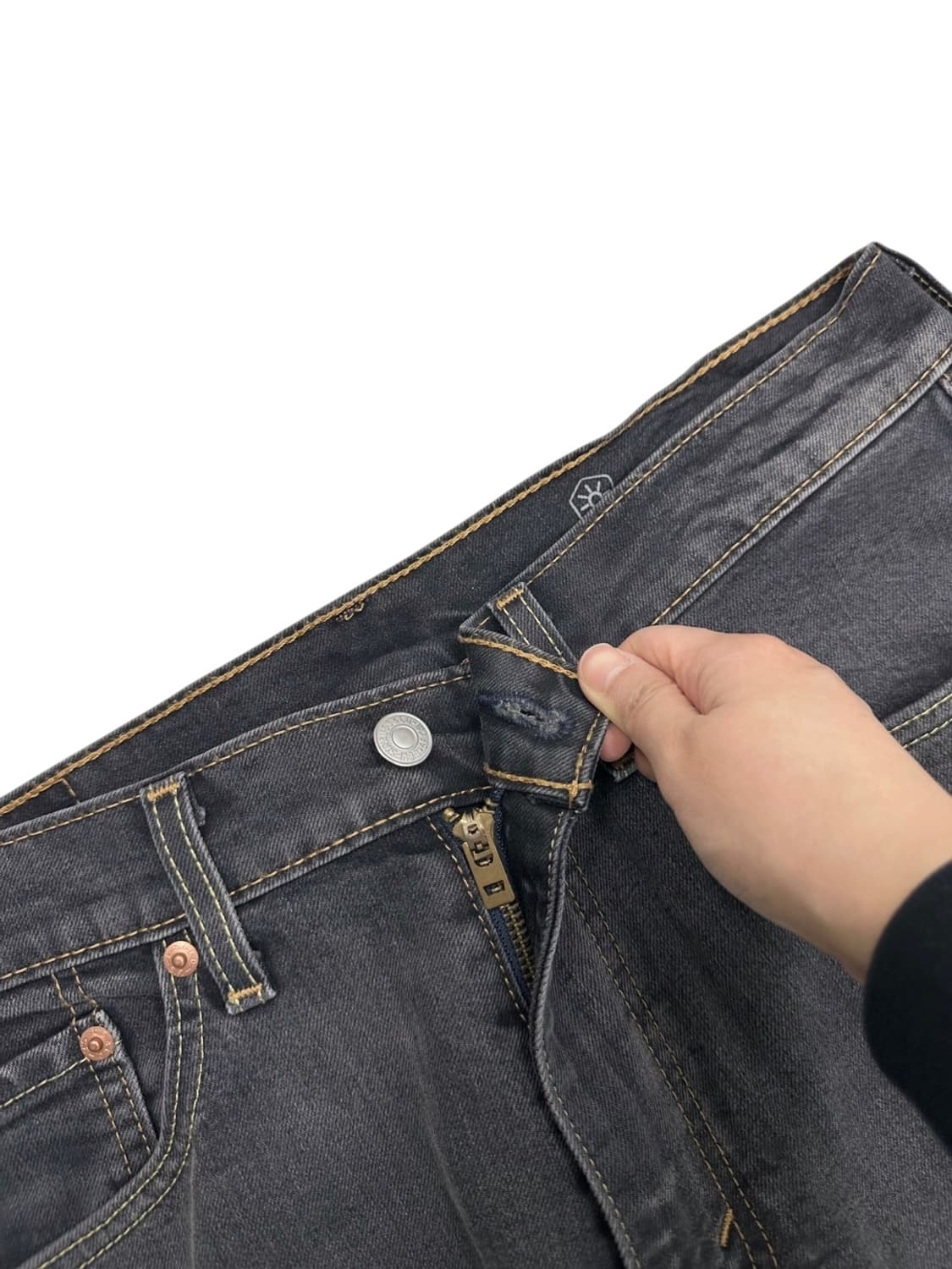 리바이스 505 웜진 기모청바지 흑청 (32) 상품이미지3