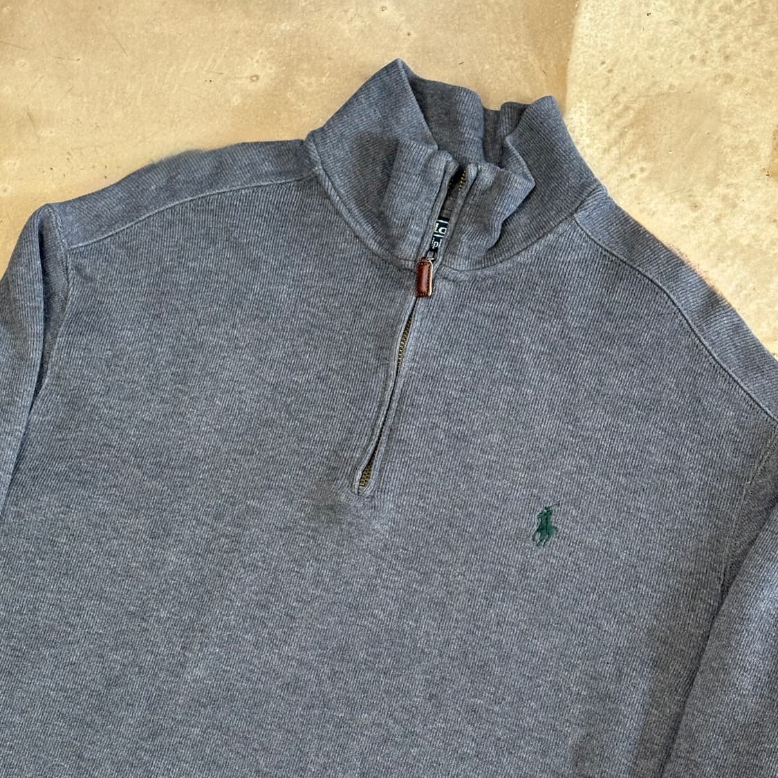 L 폴로랄프로렌 그레이 반집업 니트 상품이미지1