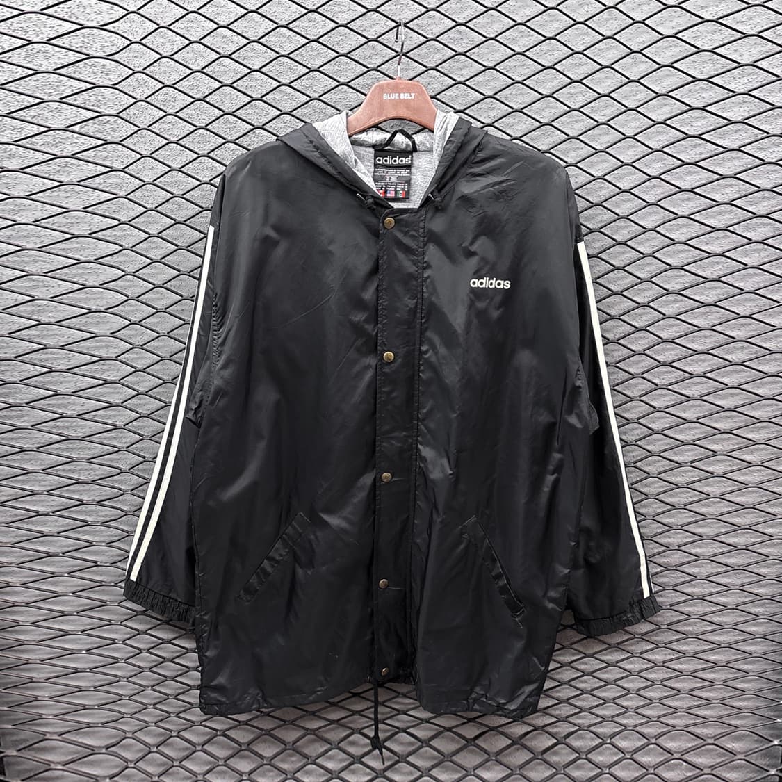 아디다스 스타디움 롱 트랙자켓 후드 밑단스트링 디테일 블랙 상품이미지2