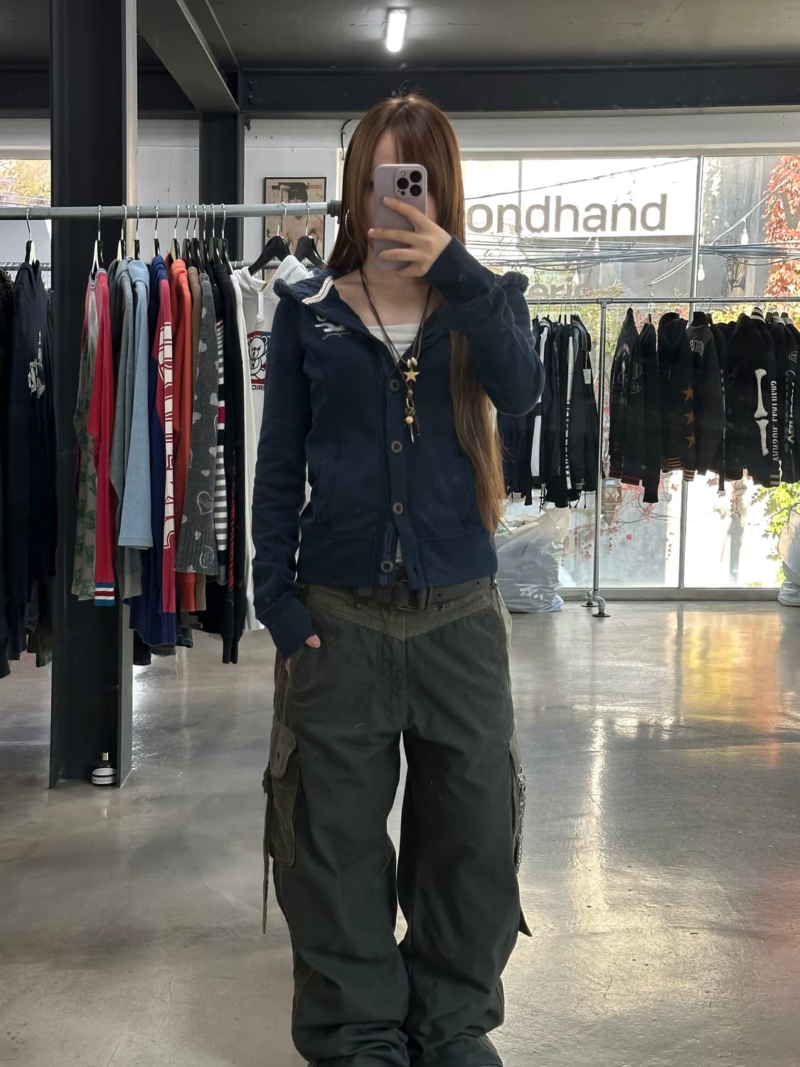 홀리스터 니트 후디드 버튼자켓 상품이미지2