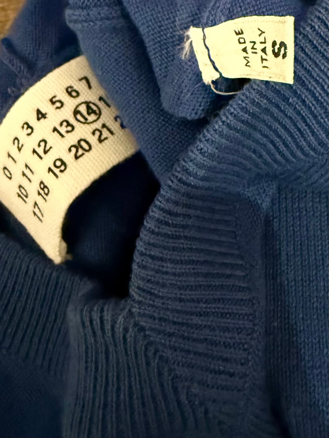 [S] 메종 마르지엘라 니트 100% 코튼 in 🔵 [14] 상품이미지5
