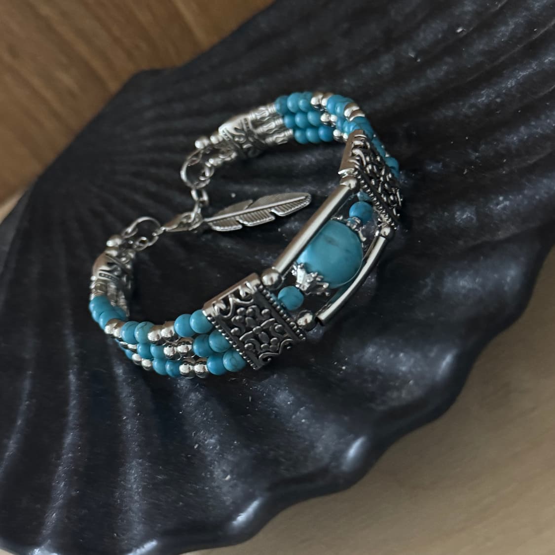 Turquoise Bracelet (터키석 비즈 팔찌) 상품이미지1