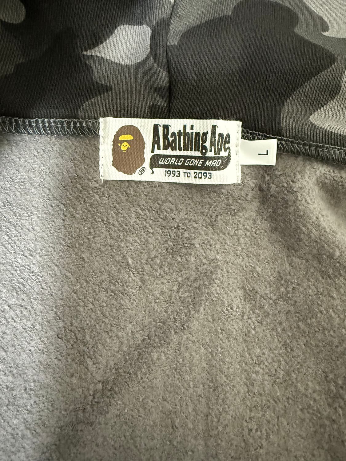 베이프 샤크 흑계 후드집업 / L 상품이미지8