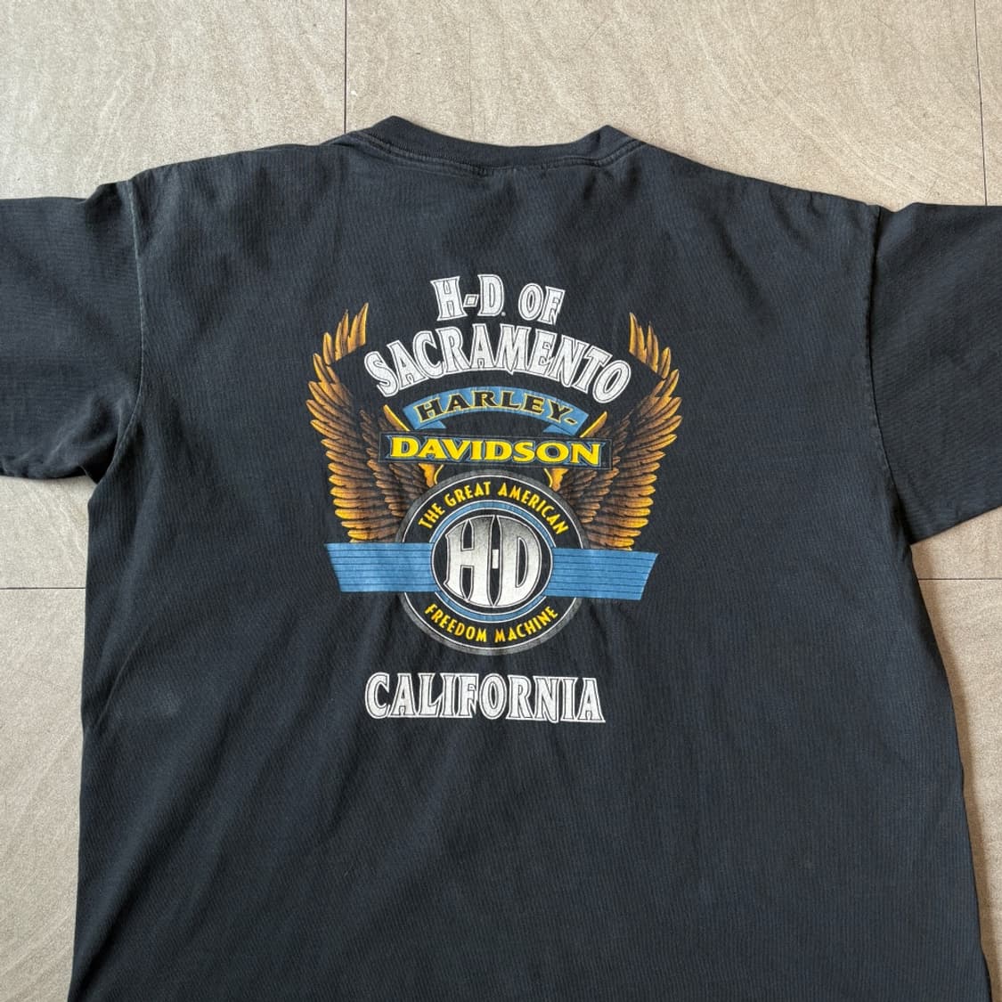 95년 미국 생산 할리데이비슨 블랙 반팔 티셔츠 싱글스티치 상품이미지8