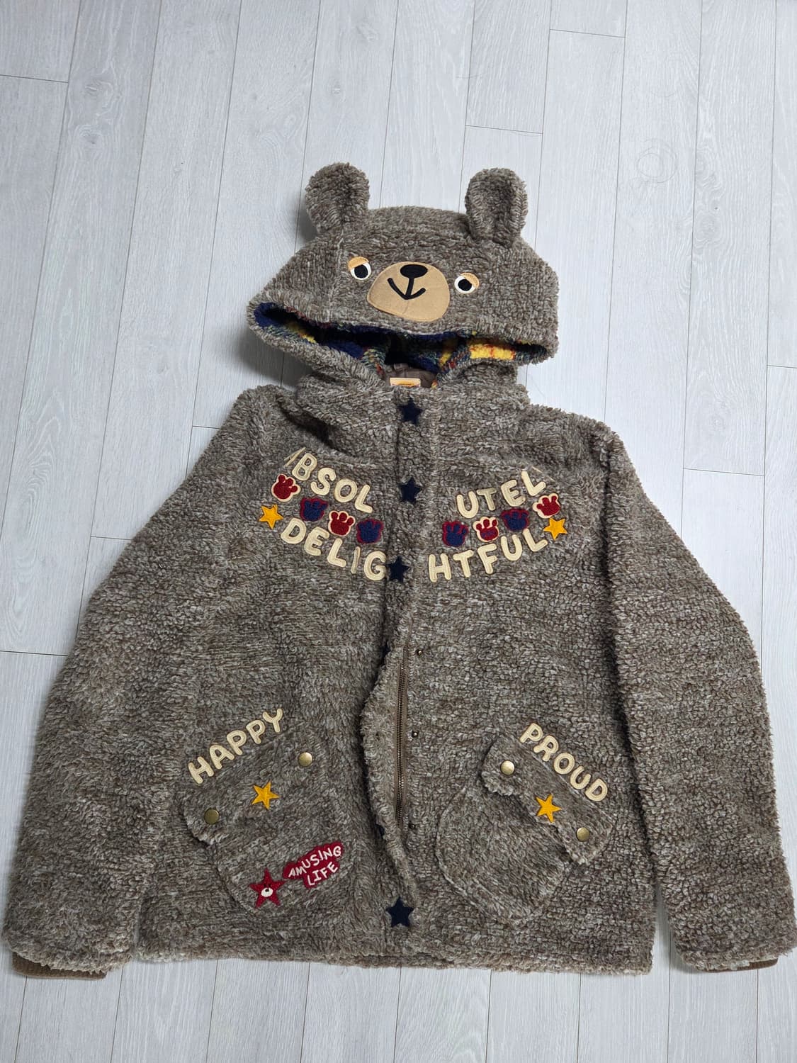 ROUGH 곰 뽀글이 아우터 상품이미지1