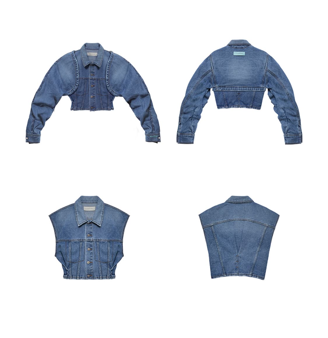 인스턴트펑크 멀티 웨이 데님 자켓 블루 상품이미지6