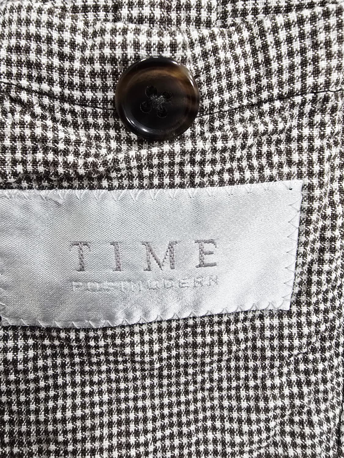 타임 체크 패턴 남성 자켓 모마혼방110 상품이미지8