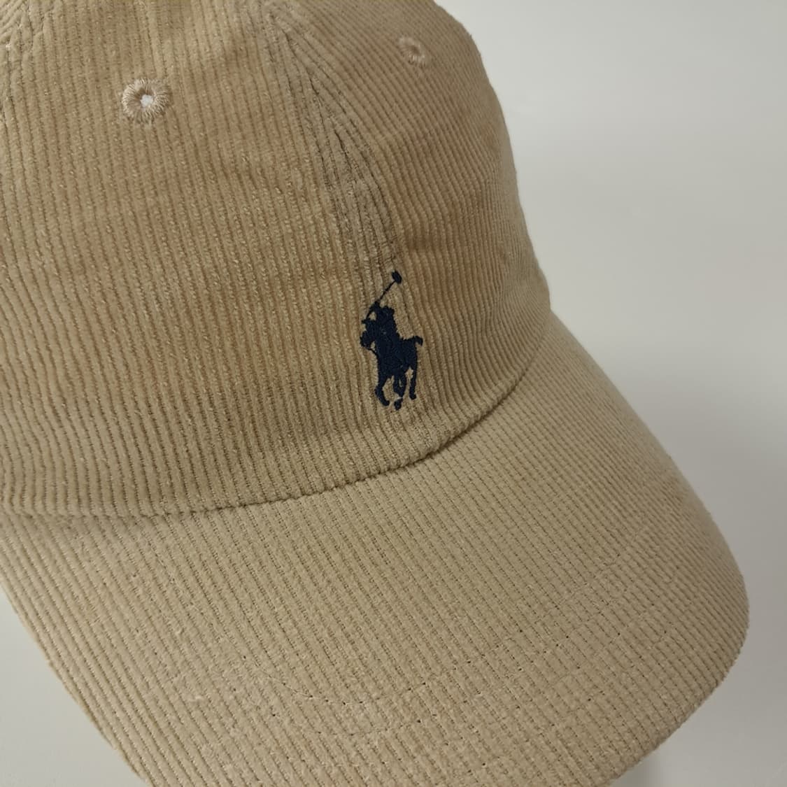 CK330 폴로 라이트베이지 코듀로이 볼캡 모자 상품이미지1