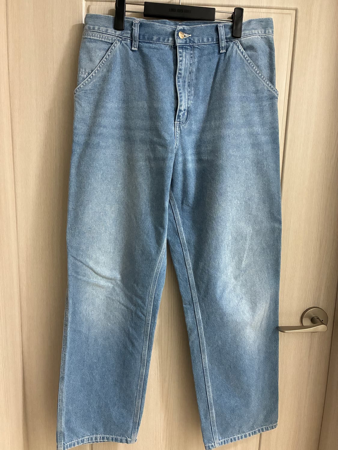 칼하트WIP 심플팬츠 라이트블루 상품이미지1