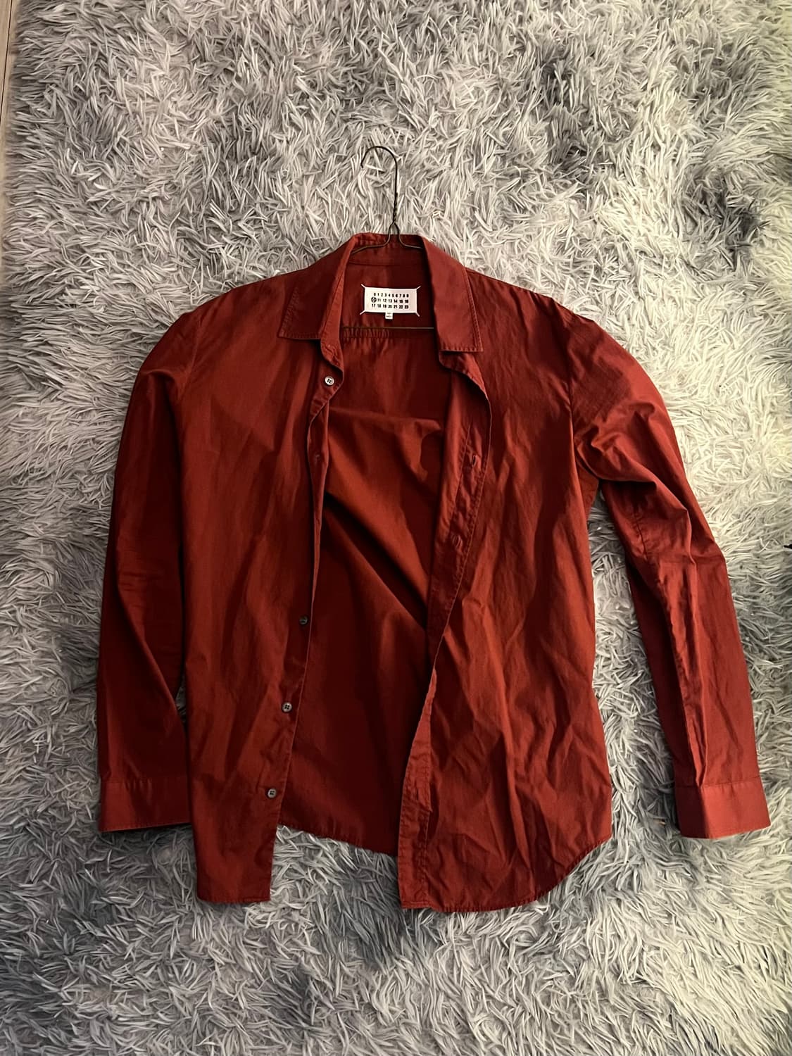 마르지엘라 버건디 셔츠 상품이미지1