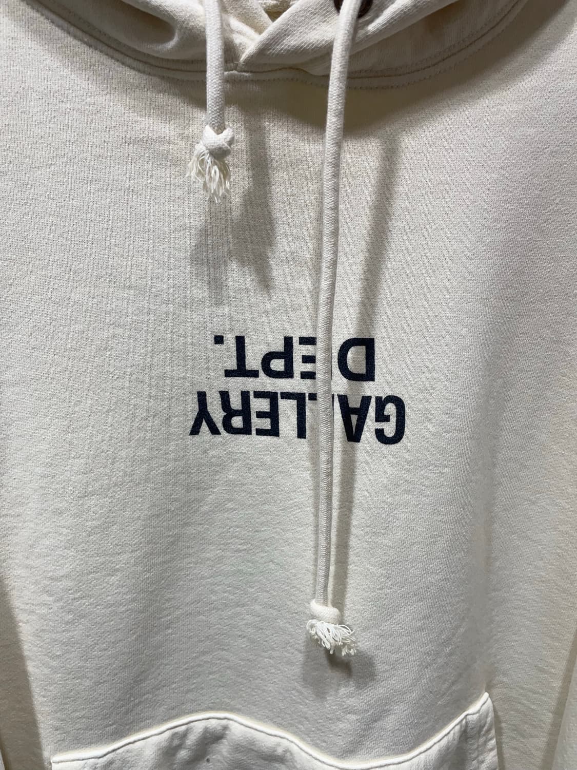 (정품/새상품) 갤러리 디파트먼트 퍽드 업 로고 화이트 후드 상품이미지2