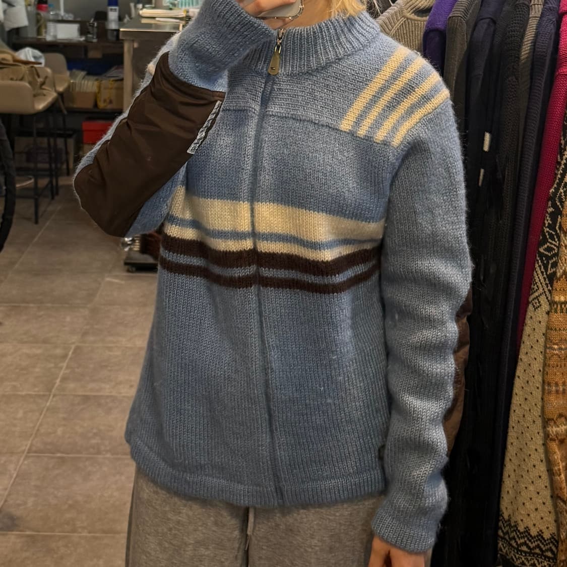 [NO.9] VTG 니트 집업 상품이미지4