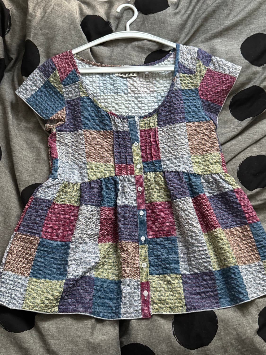 코이세이오 핀턱 블라우스 멀티 상품이미지2