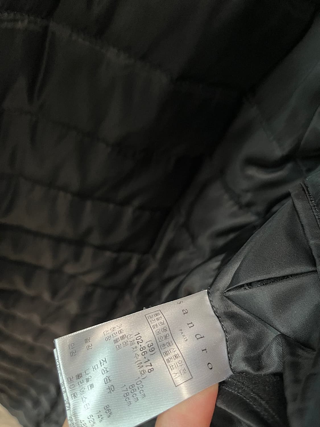 100) 산드로 구스 울코트  상품이미지8