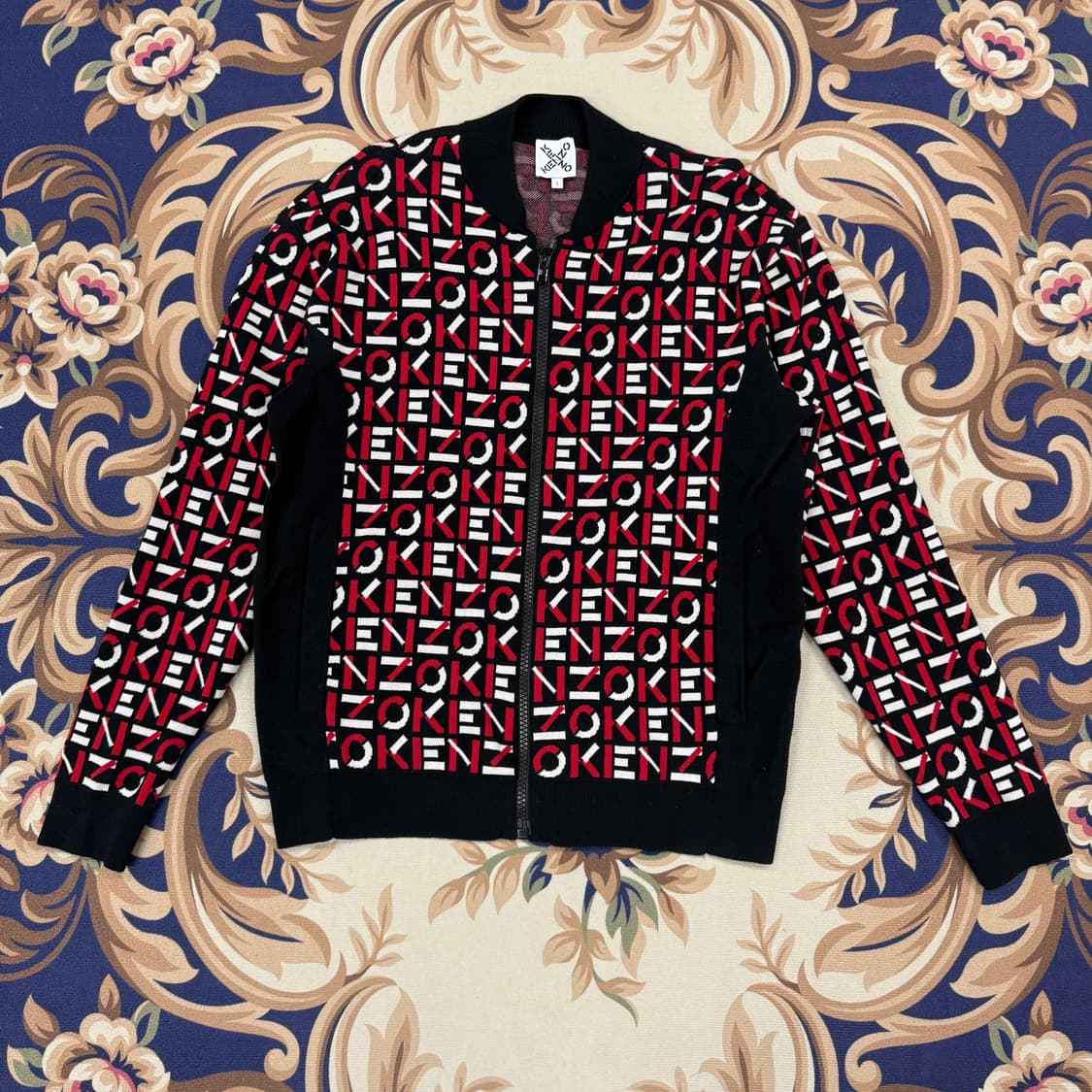 (L)겐조 Kenzo 스펠아웃 니트집업 상품이미지1