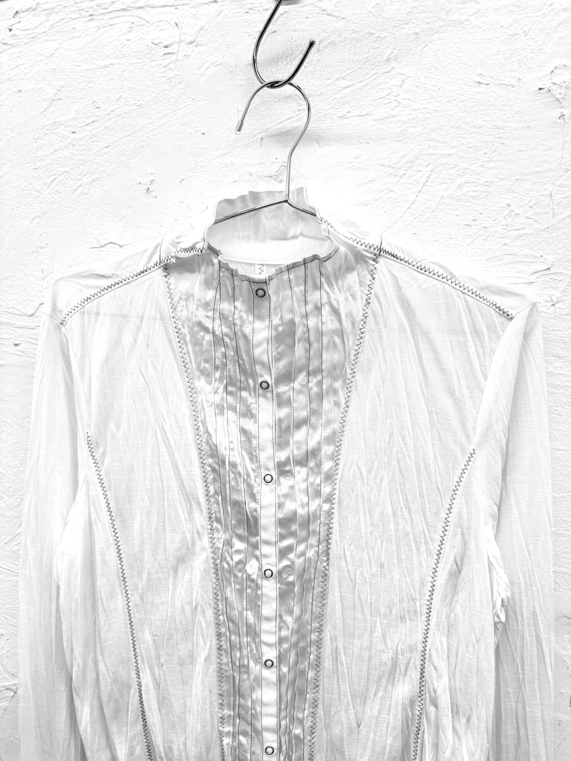 hiroko koshino 버튼업 플리츠 블라우스 상품이미지2