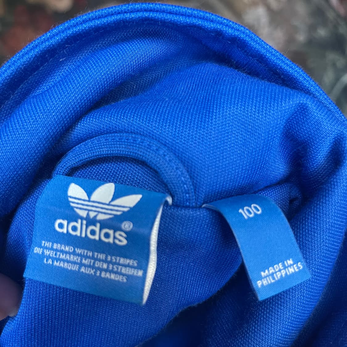 아디다스 빈티지 유로파 삼선 블루바람막이져지 100 상품이미지4