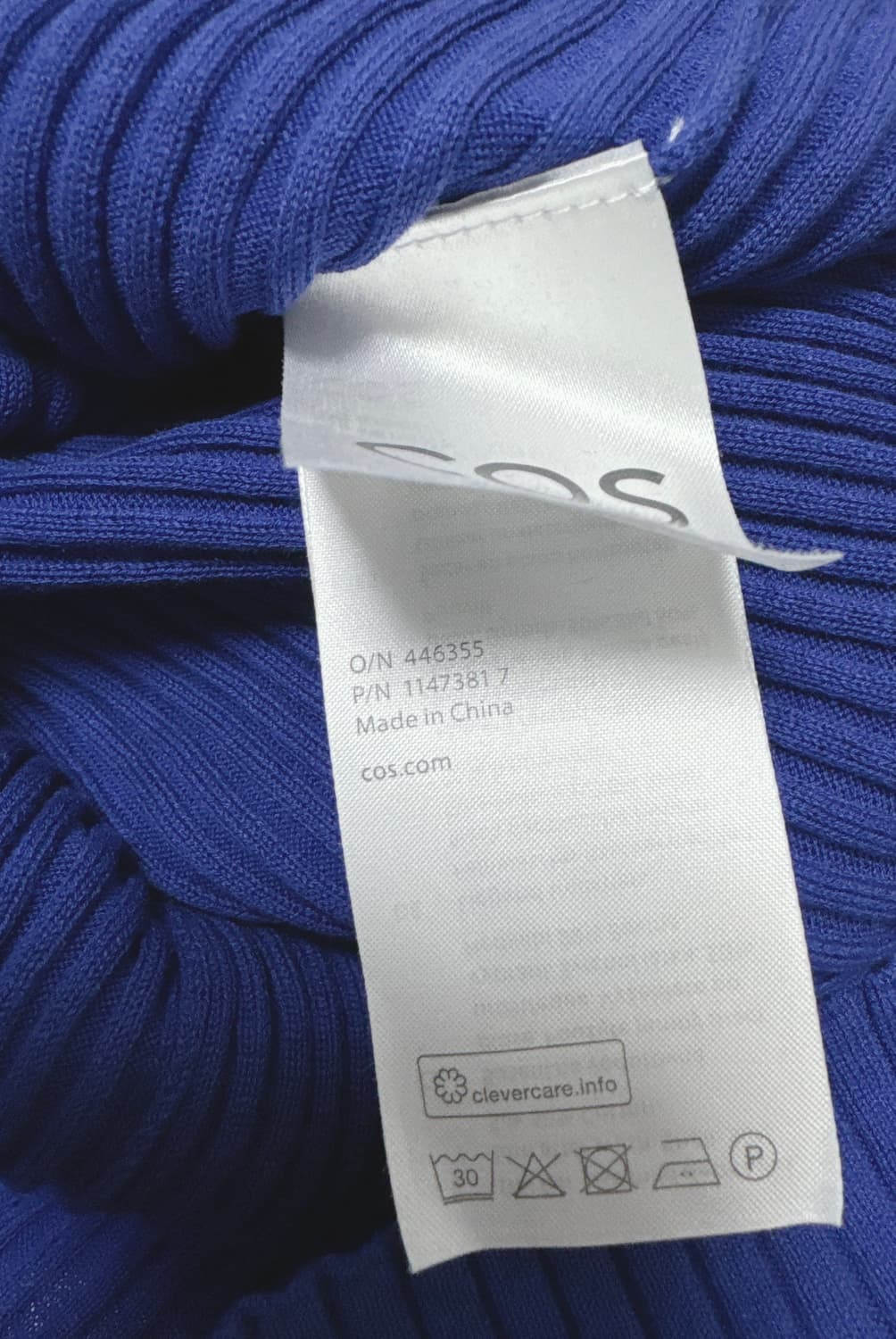 코스 립 실크 하이넥 니트 원피스 상품이미지7