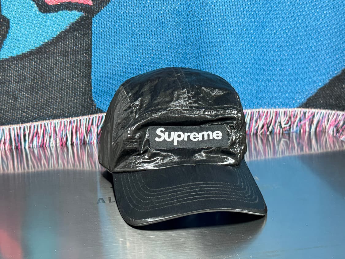슈프림 글로스  립스탑 캠프캡 블랙 -23fw 상품이미지1