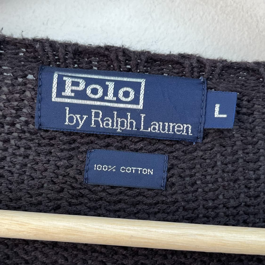 폴로 랄프로렌 제팬 라인 포니 블랙 코튼 니트 상품이미지6