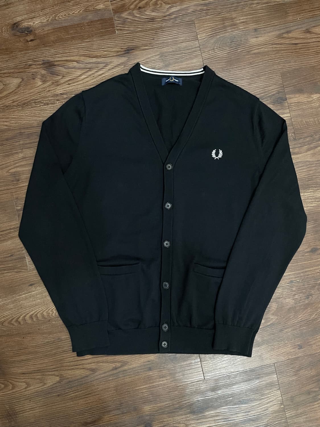 프레드페리 블랙 클래식 가디건 상품이미지4