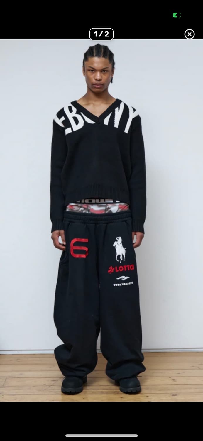 Mowalola 모와로라 스웻 팬츠 구합니다 상품이미지1