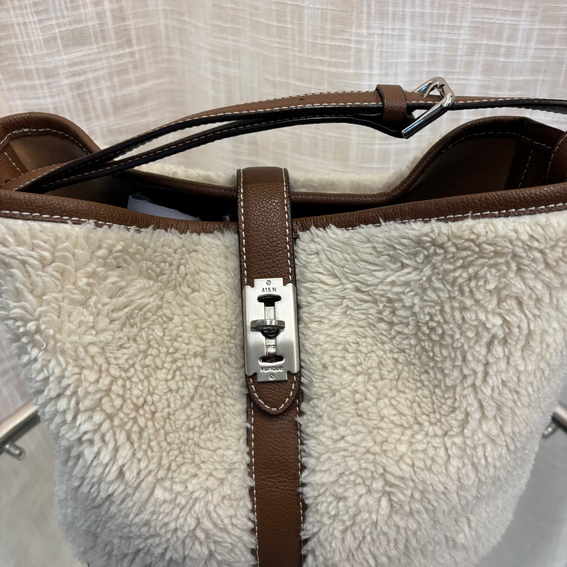 분크 페스토네 퍼 콤비 바스켓백 미듐     상품이미지2