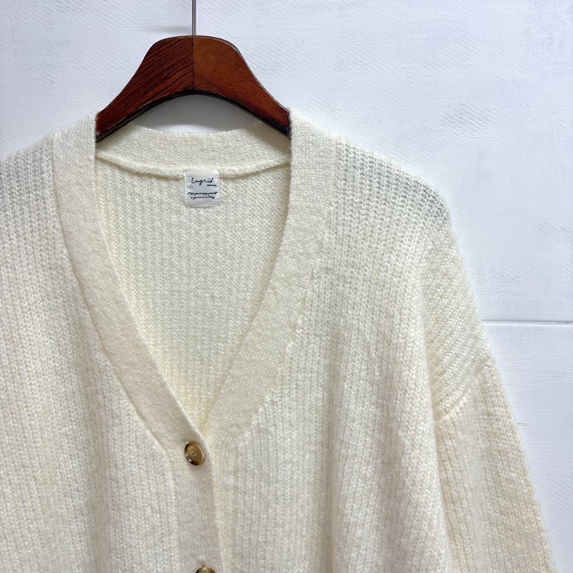 ungrid 언그리드 아이보리 루즈핏 니트 가디건  상품이미지2