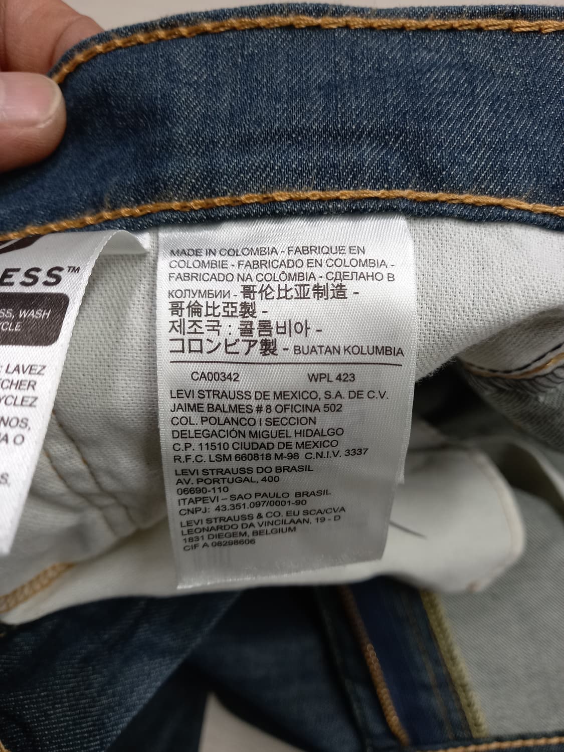 40 리바이스511 콜롬비아 스판 슬림일자진 40-35 상품이미지8