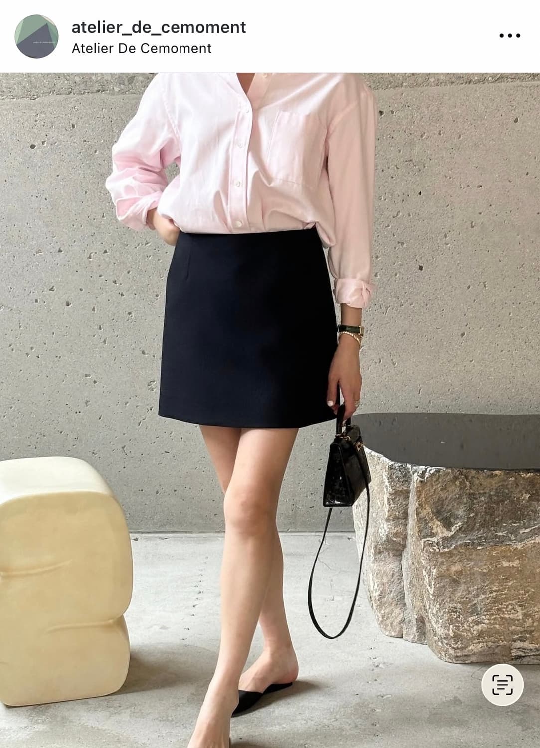 [새상품] 아뜰리에 드 쎄모먼 Lumi 스커트 36 상품이미지2