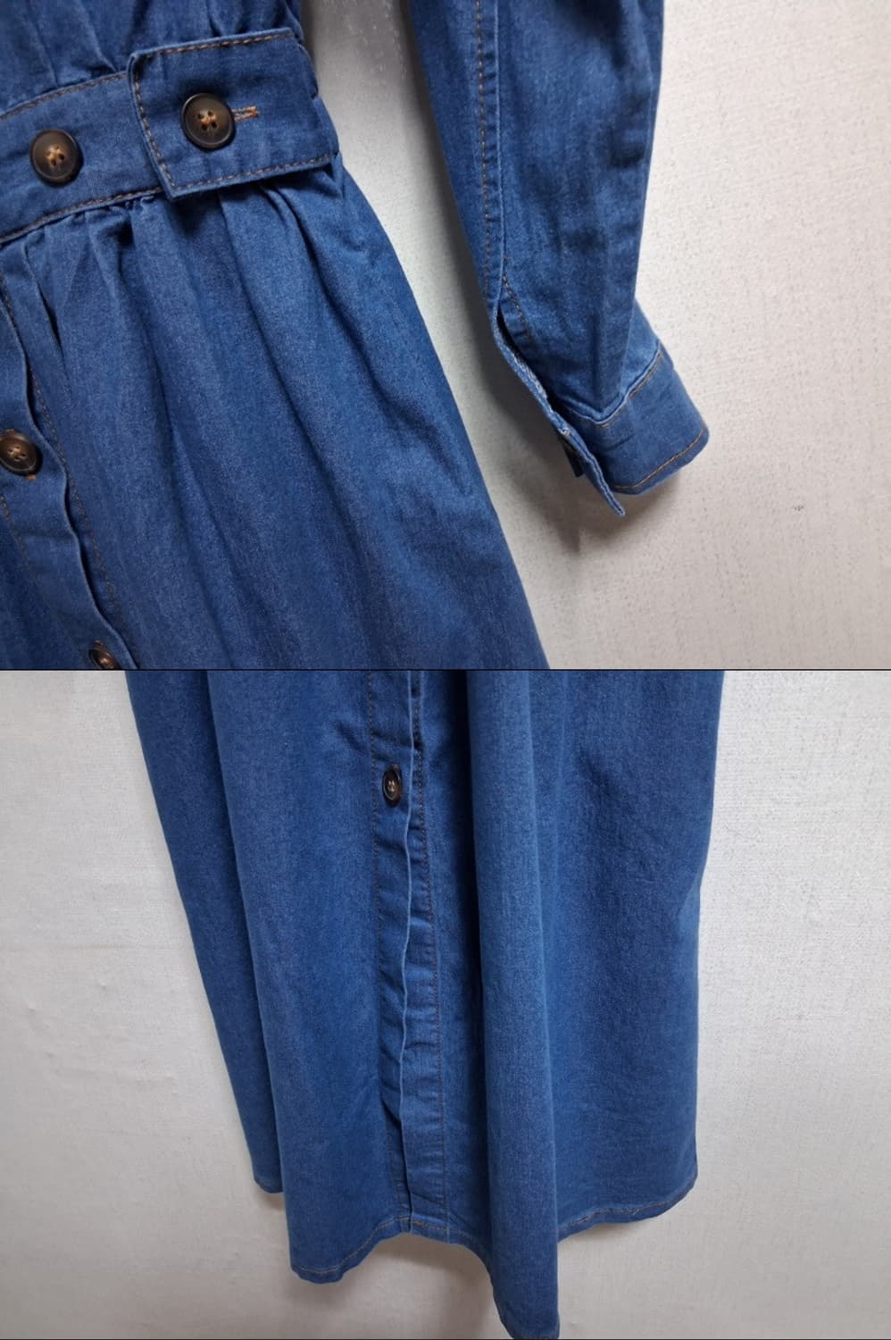 여성 긴팔 청롱원피스 새제품상태 5566
 상품이미지5