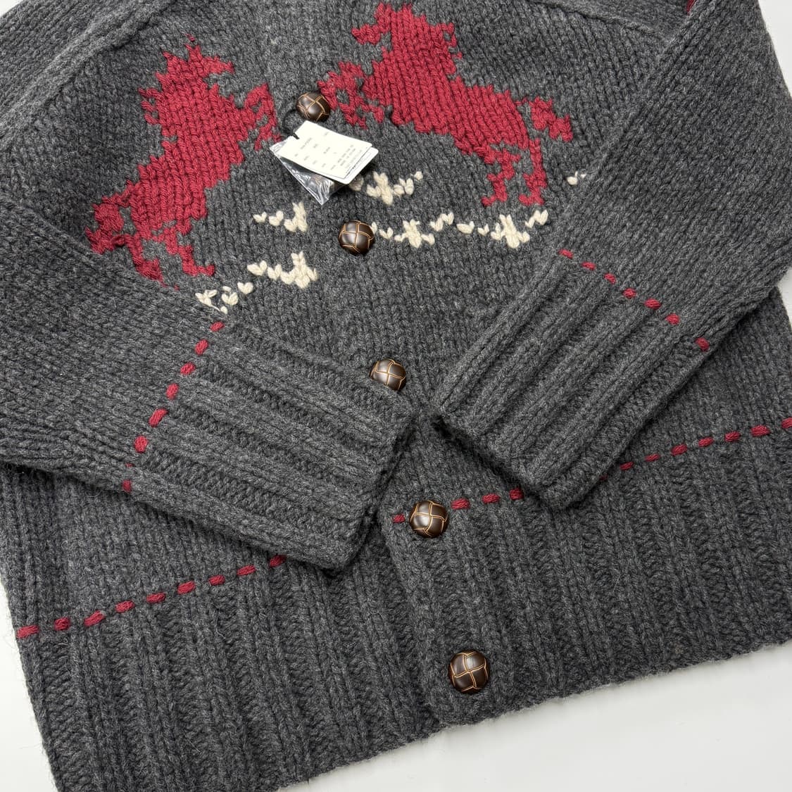 TMT polo pattern wool cowichan 상품이미지5