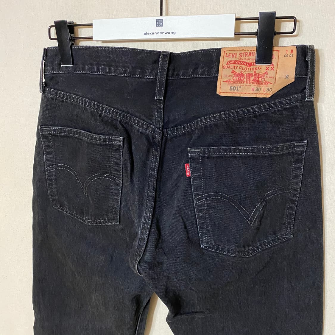 (30x30)levis 리바이스501 흑청데님 상품이미지4