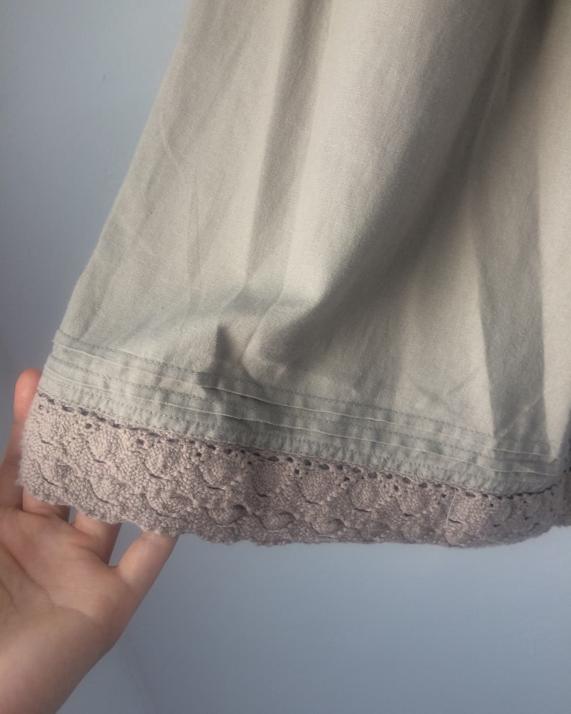 Crochet trimming cotton pants 상품이미지2