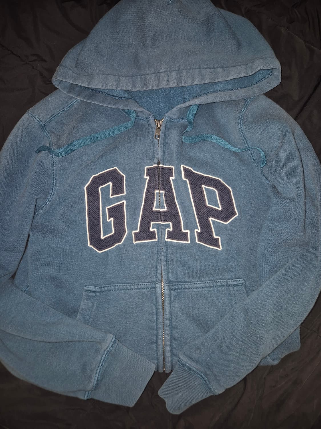 GAP  청록 네이비 후드집업 상품이미지2